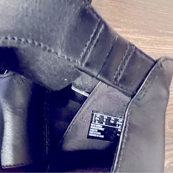 EUC Clarks Collection Leather Heeled Sandals Deva Heidi Black 8M worn twice only - Picture 6 of 11